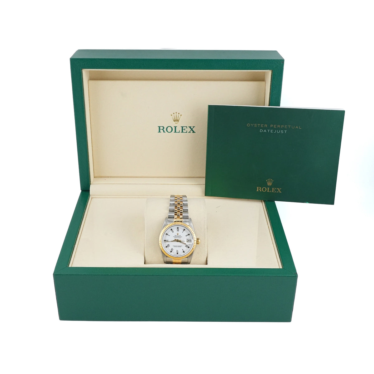 Rolex Datejust 31 White Roman Dial on Jubilee 68273 1991