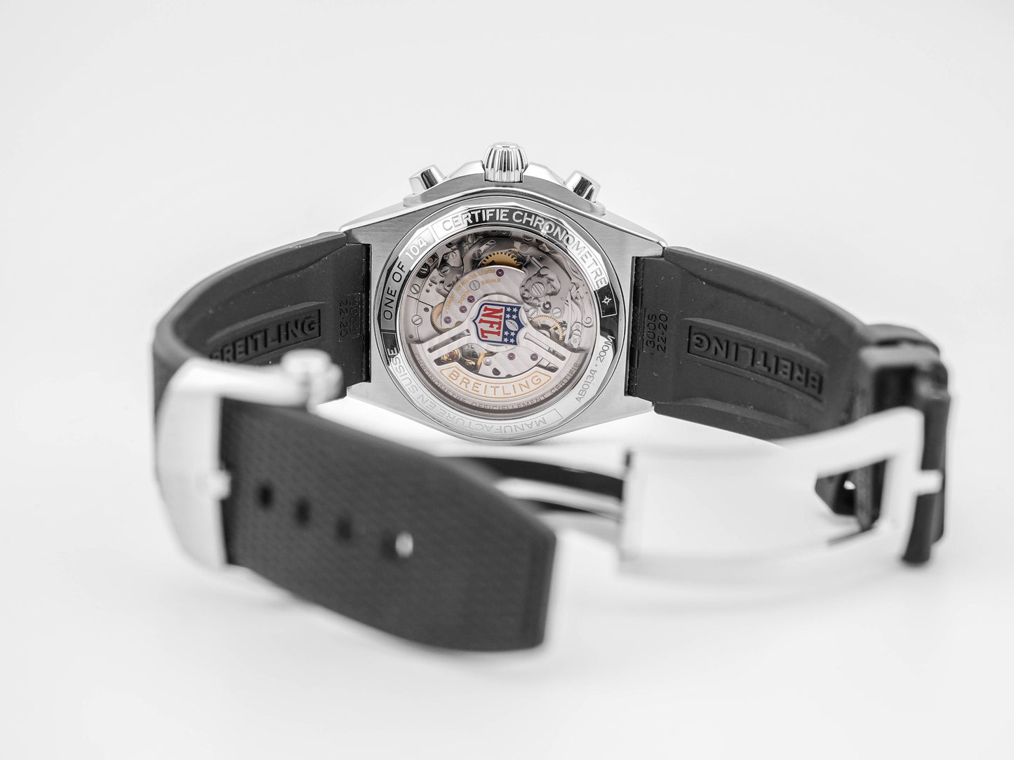 Breitling Chronomat B01 Green Dial on Rubber Strap AB01342B1L5S1 Complete 2024