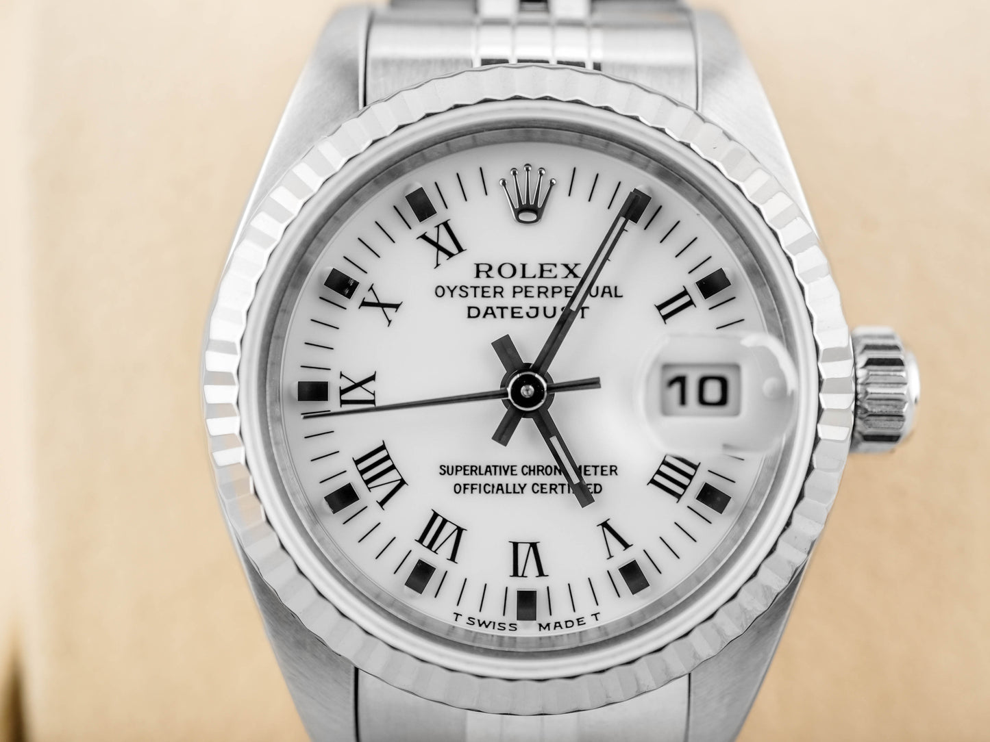 Rolex Datejust Lady White Roman Dial on Jubilee 69174 Complete 1996