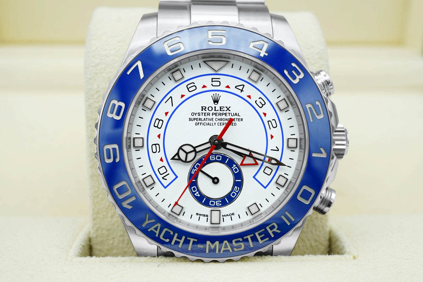 Rolex Yacht-Master II Matt White Dial on Oyster 116680 Card 2022