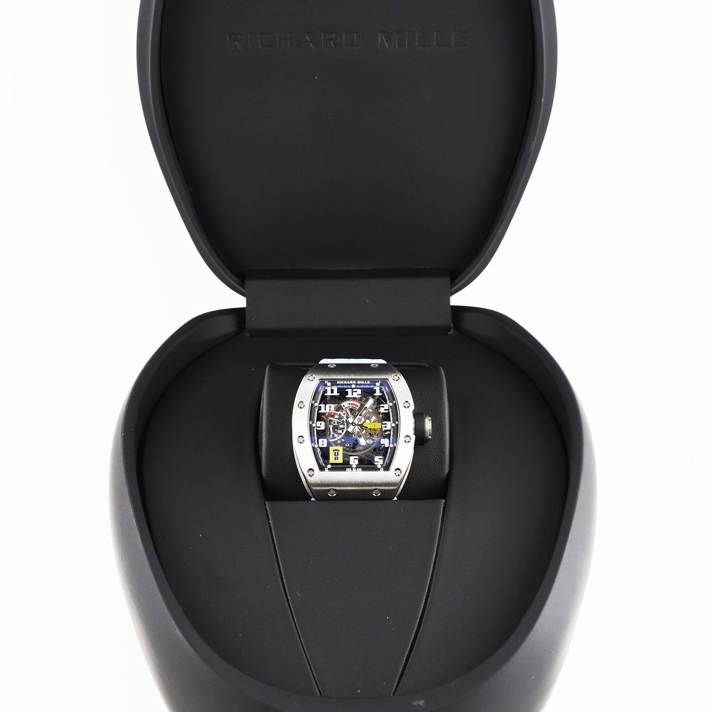 Richard Mille Automatic Winding With Declutchable Rotor Skeleton Dial on Strap RM030 Complete 2020