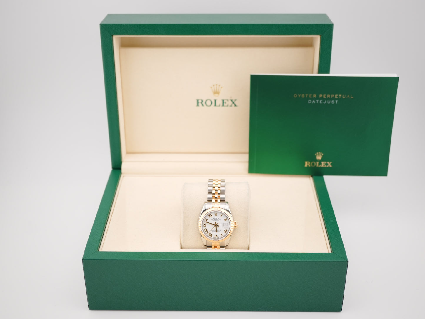 Rolex Datejust Lady White Roman Dial on Jubilee 179173 2012