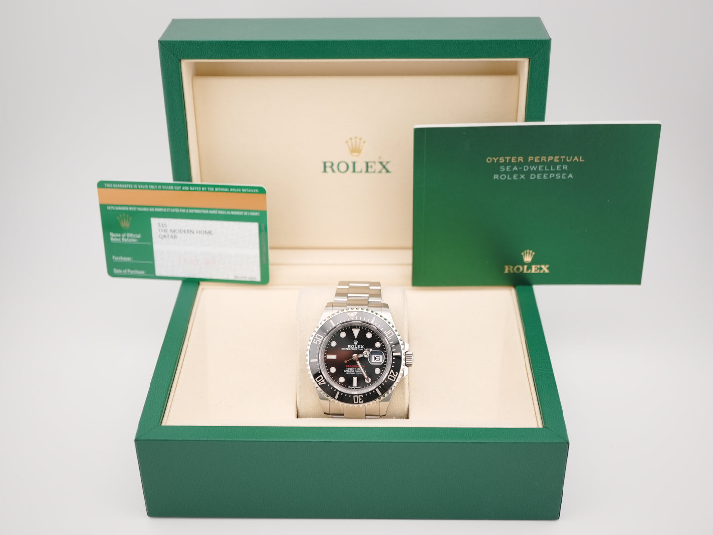 Rolex Sea-Dweller 43 Black Dial on Oyster 126600 Card 2017