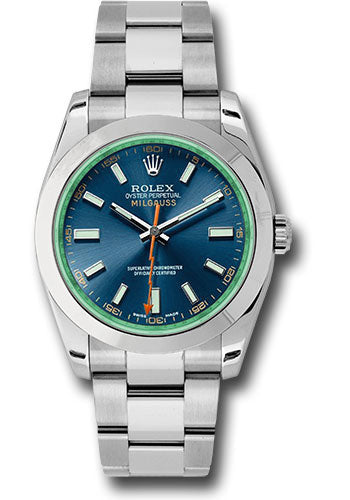 Rolex Milgauss Blue Dial on Oyster 116400GV Card 2019