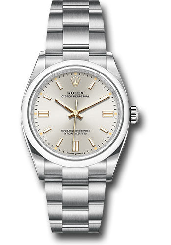 Rolex Oyster Perpetual 36 Silver Index Dial on Oyster 126000 Card 2023