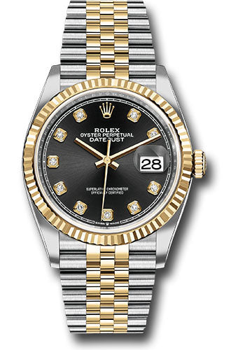 Rolex Datejust 36 Black Diamond Dial on Jubilee 126233 Complete 2020