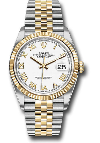 Rolex Datejust 36 White Roman Dial on Jubilee 126233 Card 2019