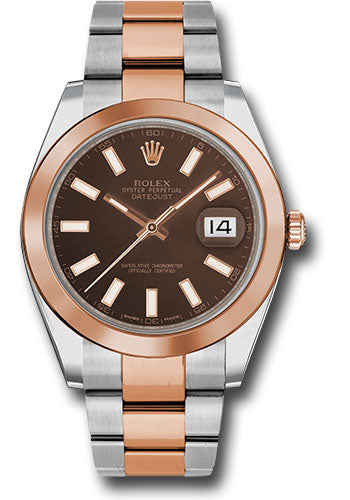 Rolex Datejust 41 Chocolate Index Dial on Oyster 126301 Complete 2025