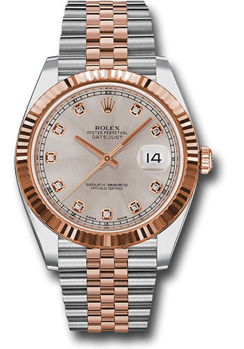 Rolex Datejust 41 Sundust Diamond Dial on Jubilee 126331 Card 2017
