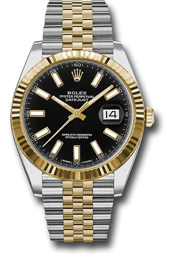 Rolex Datejust 41 Black Index Dial on Jubilee 126333 Card 2023