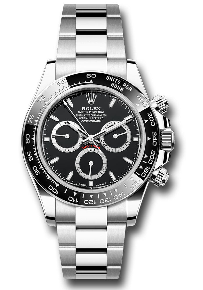Rolex Daytona Black Index Dial on Oyster 126500LN Card 2024