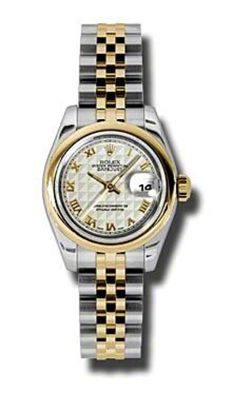Rolex Datejust Lady White Arabic Dial on Jubilee 179163 Papers 2006