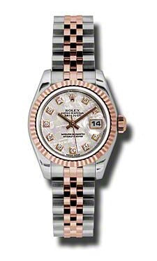Rolex Datejust Lady Meteorite Diamond Dial on Jubilee 179171 Card 2010