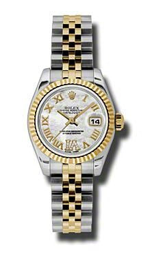 Rolex Datejust Lady Mother of Pearl Diamond Roman Dial on Jubilee 179173 Card 2019