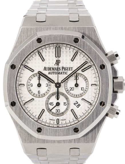 Audemars Piguet Royal Oak White Dial on Bracelet 26320ST.OO.1220ST.02 Complete 2014