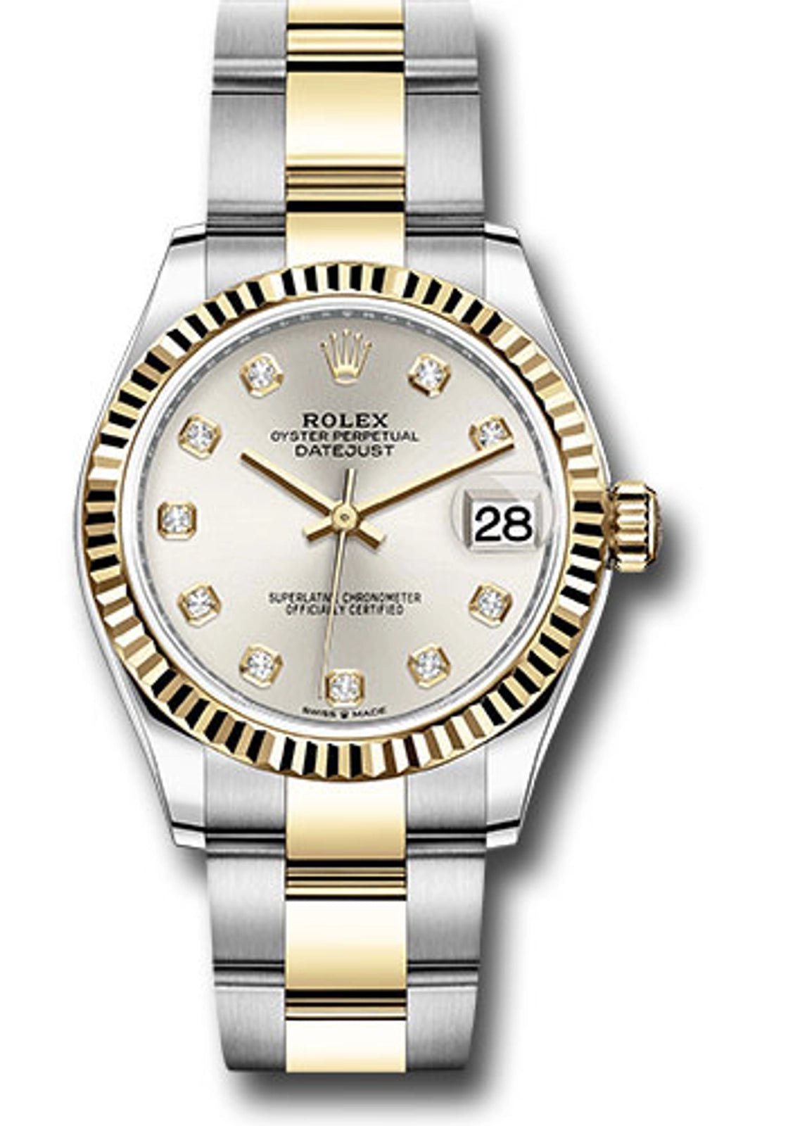 Rolex Datejust 31 Silver Diamond Dial on Oyster 278273 2017