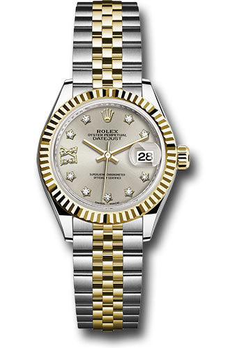 Rolex Datejust Lady Silver Diamond Star Dial on Jubilee 279173 Card 2019