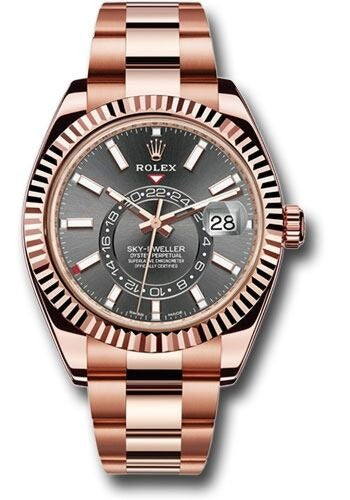 Rolex SkyDweller Dark Rhodium Dial on Oyster 326935 Card 2020