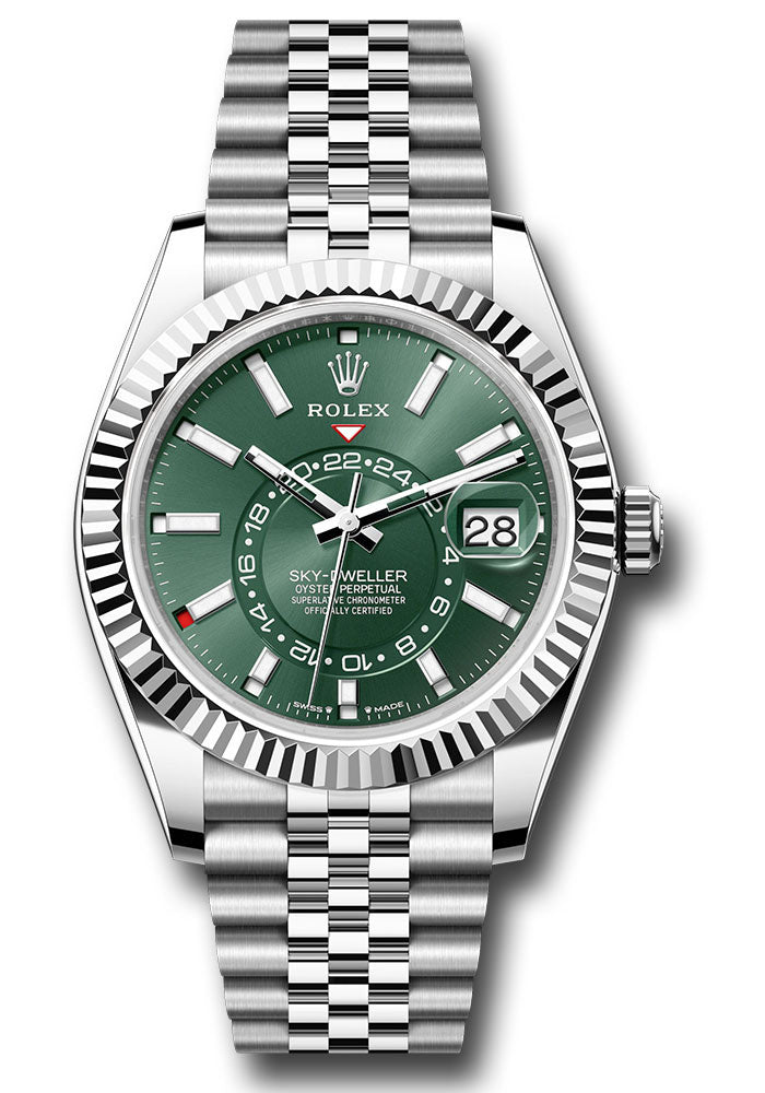 Rolex SkyDweller Mint Green Dial on Jubilee 336934 Card 2026