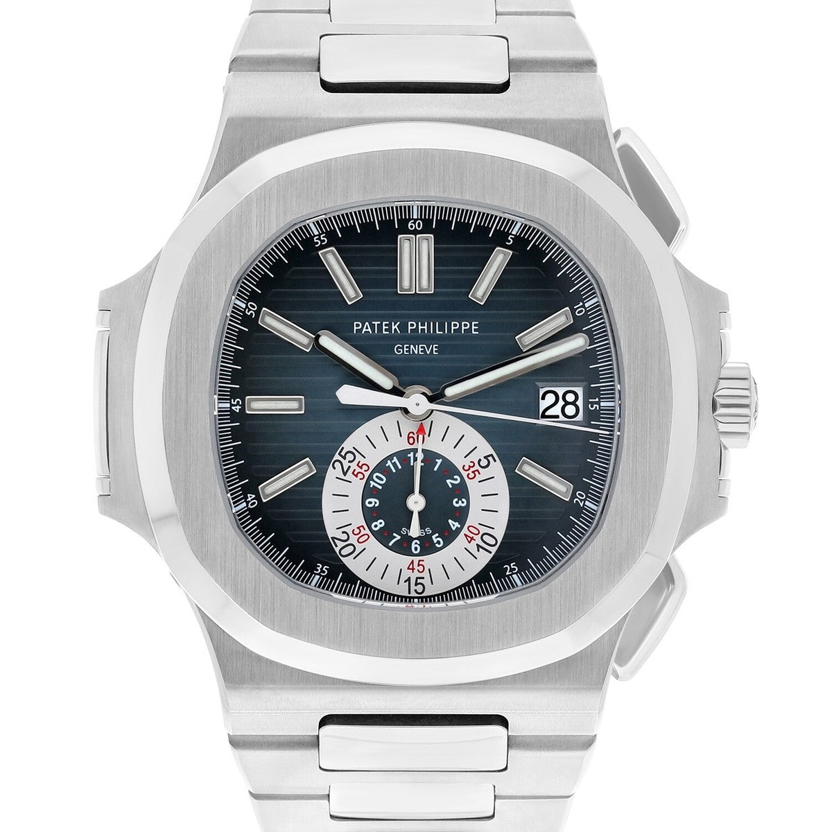 Patek Philippe Nautilus Blue Dial on Bracelet 5980/1A-001 Archives and Box 2008