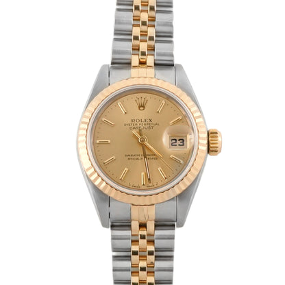 Rolex Datejust Lady Champagne Stick Dial on Jubilee 69173 1994