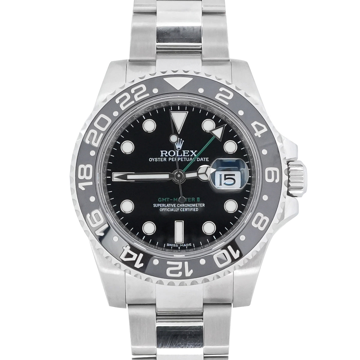 Rolex GMT-Master II Black Dial on Oyster 116710LN Card 2016