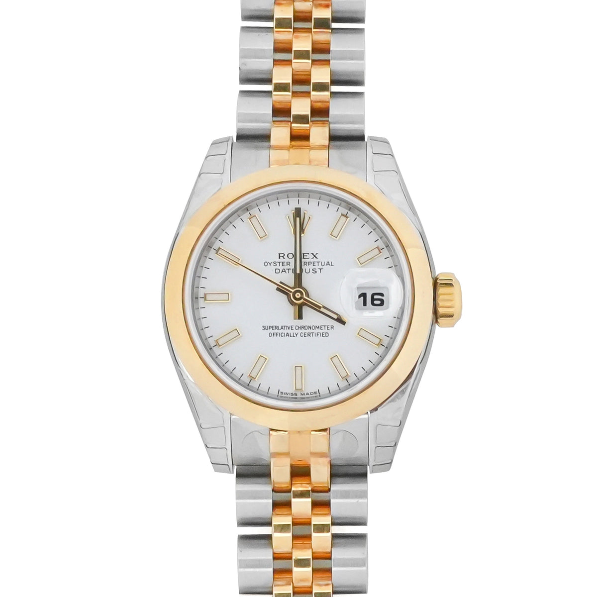 Rolex Datejust Lady White Stick Dial on Jubilee 179163 Papers 2005