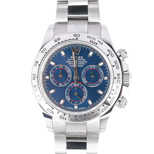 Rolex Daytona Blue Index Dial on Oyster 116509 Card 2018