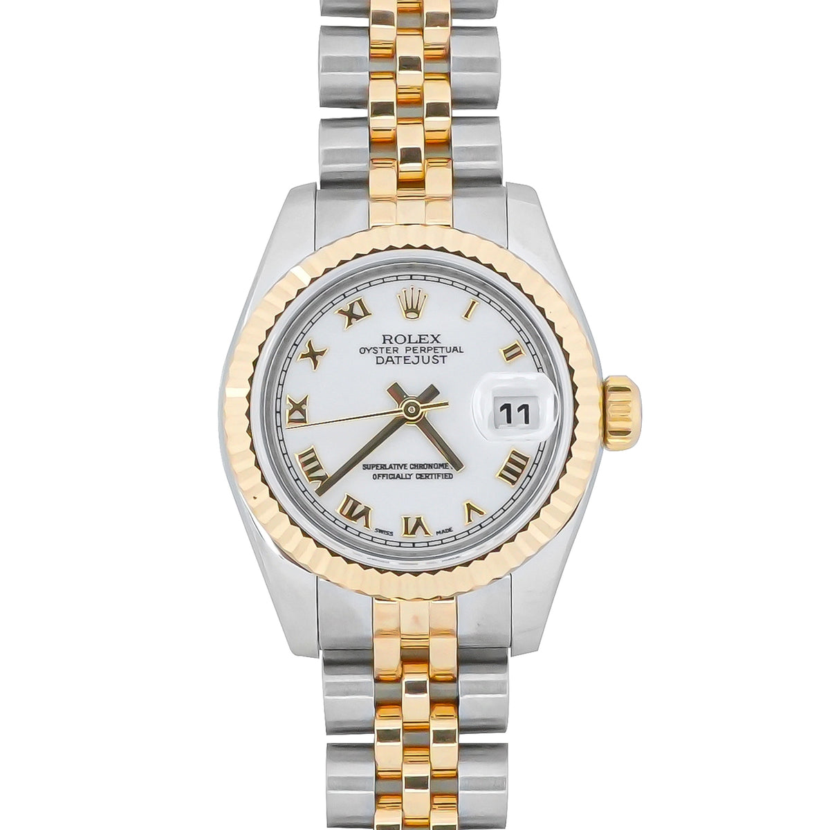Rolex Datejust Lady White Roman Dial on Jubilee 179173 Card 2009