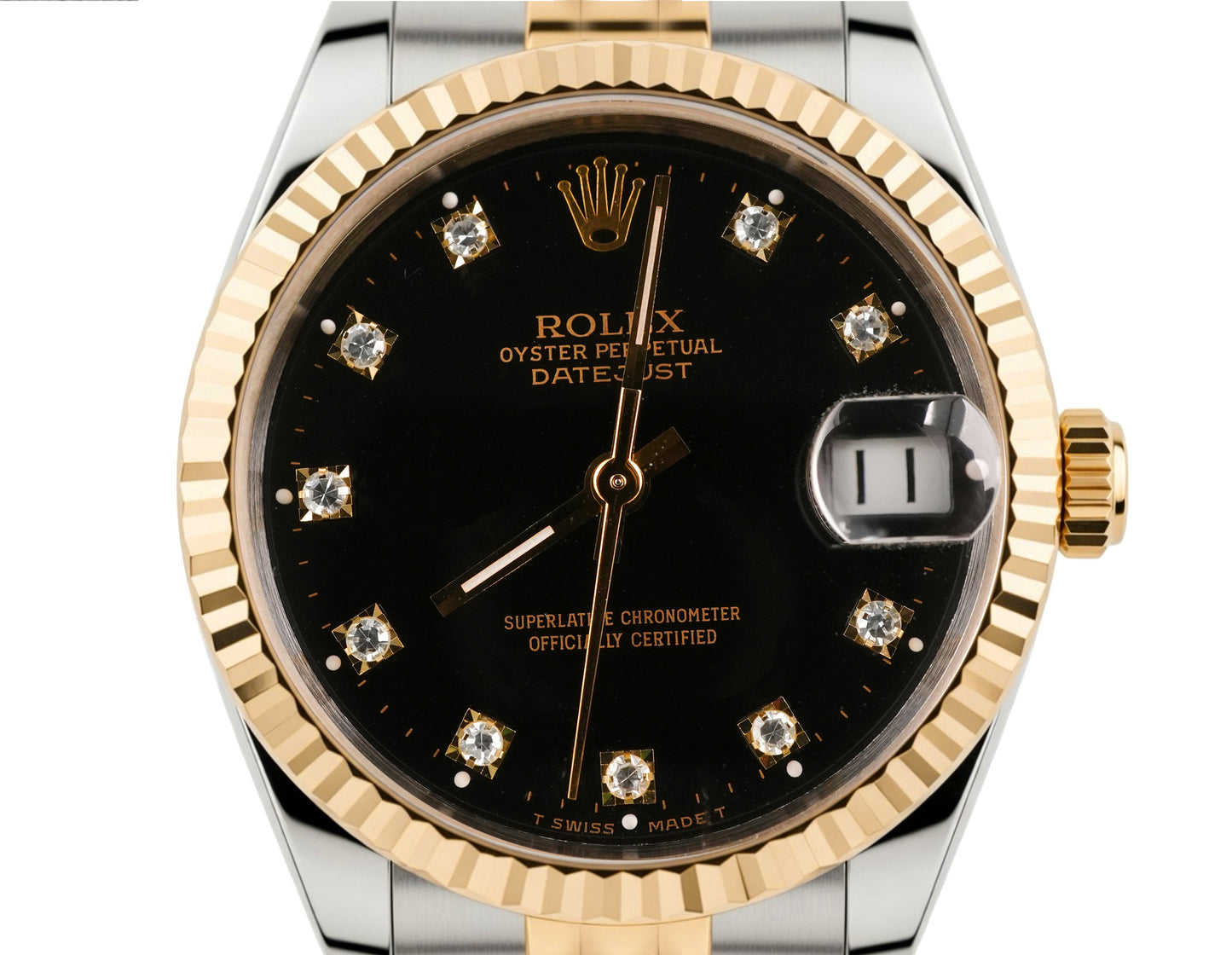 Rolex Datejust 31 Black Stick Dial on Jubilee 68273 Papers 1991