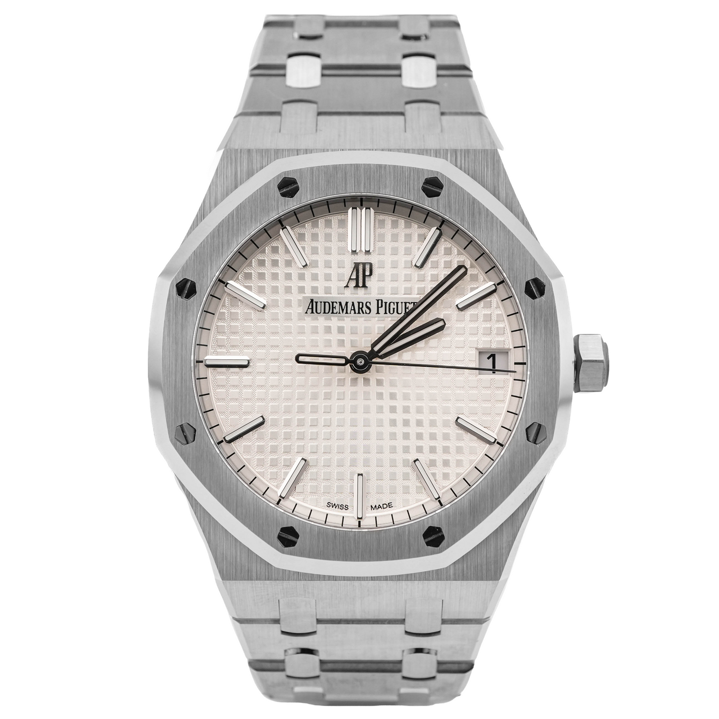 Audemars Piguet Royal Oak White Dial on Bracelet 15500ST.OO.1220ST.04 Complete 2022