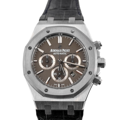 Audemars Piguet Royal Oak Leo Messi Chronograph Grey Dial on Leather Strap 26325TS.OO.D005CR.01 Complete 2013