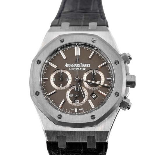 Audemars Piguet Royal Oak Leo Messi Chronograph Grey Dial on Leather Strap 26325TS.OO.D005CR.01 Complete 2013