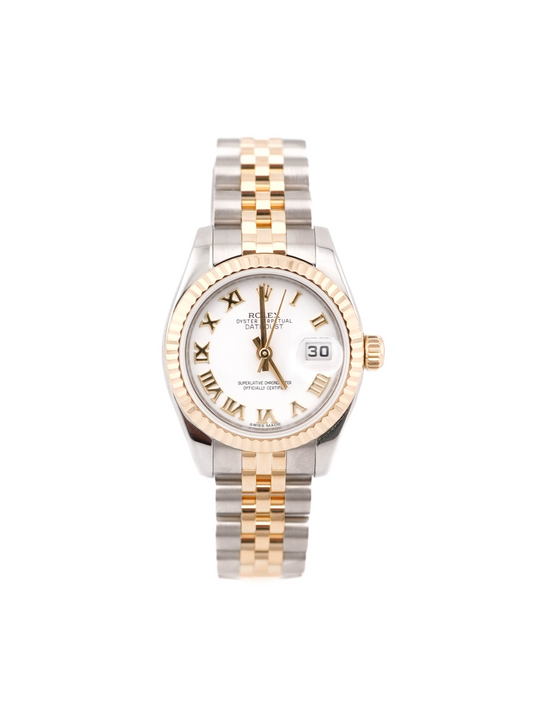 Rolex Datejust Lady White Roman Dial on Jubilee 179173 2012