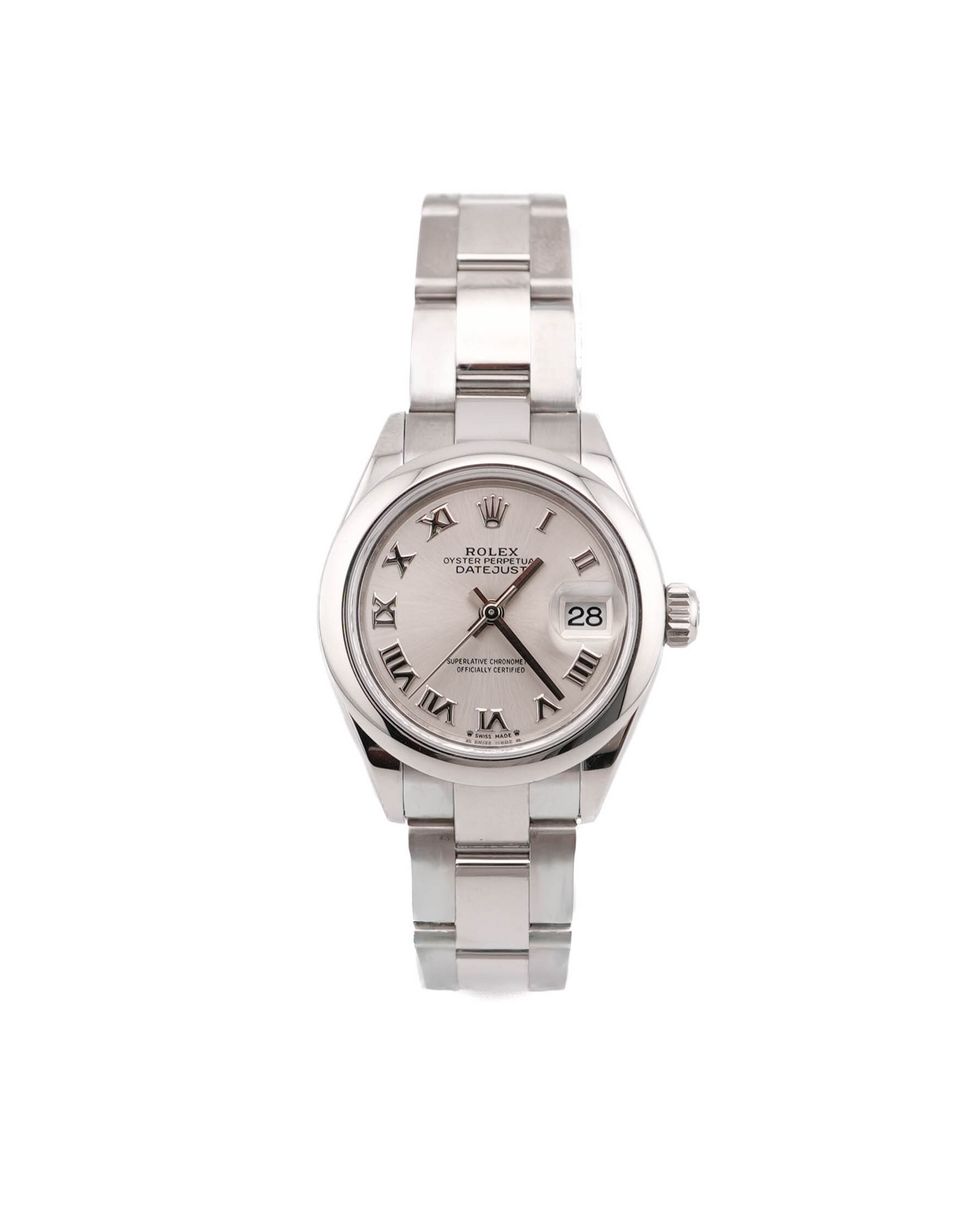 Rolex Datejust Lady Silver Roman Dial on Oyster 279160 Card 2022