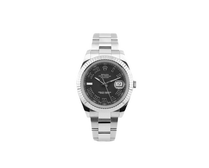 Rolex Datejust II Charcoal Grey Roman Dial on Oyster 116334 2012