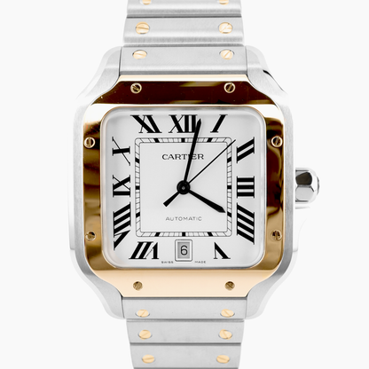 Cartier Santos de Cartier Large Silver Dial on Bracelet W2SA0009 Complete 2025