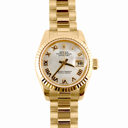 Rolex Datejust Lady President Mother-Of-Pearl Roman Dial on President 179178 Card 2007