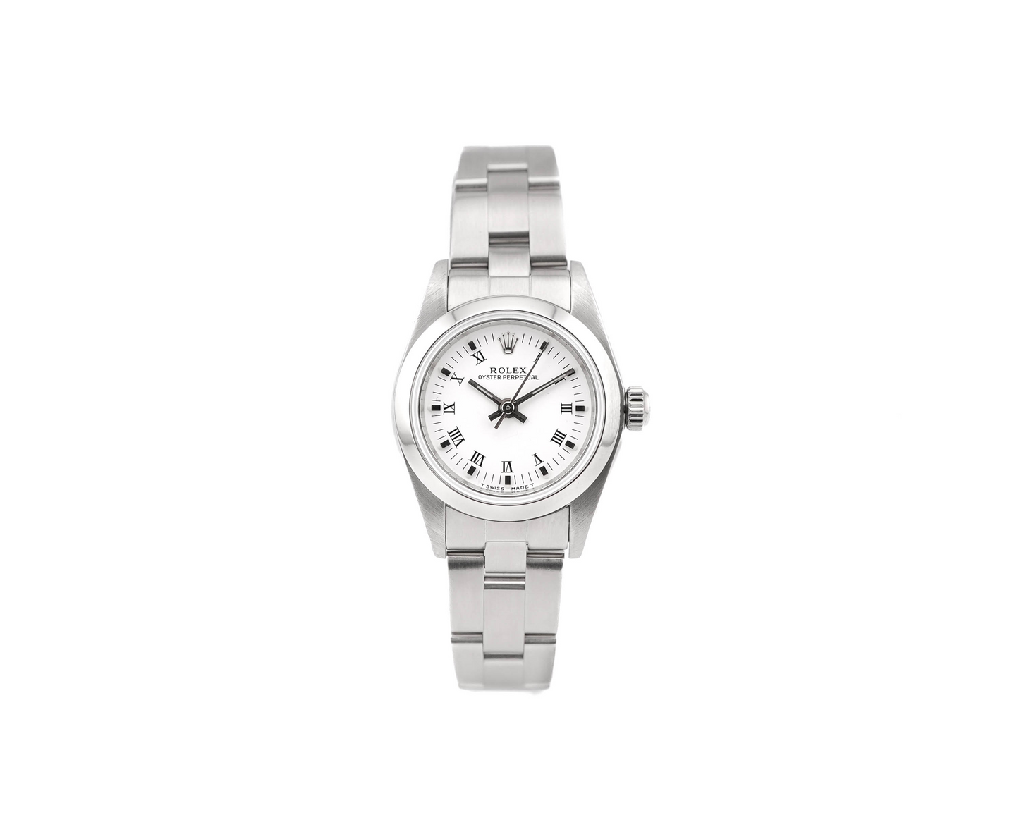 Rolex Oyster Preputual White Dial on Oyster 76080 Papers 1999