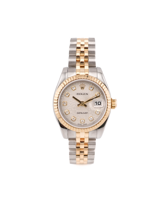 Rolex Datejust Lady Ivory Jubilee Diamond Dial Dial on Jubilee 179173 2003