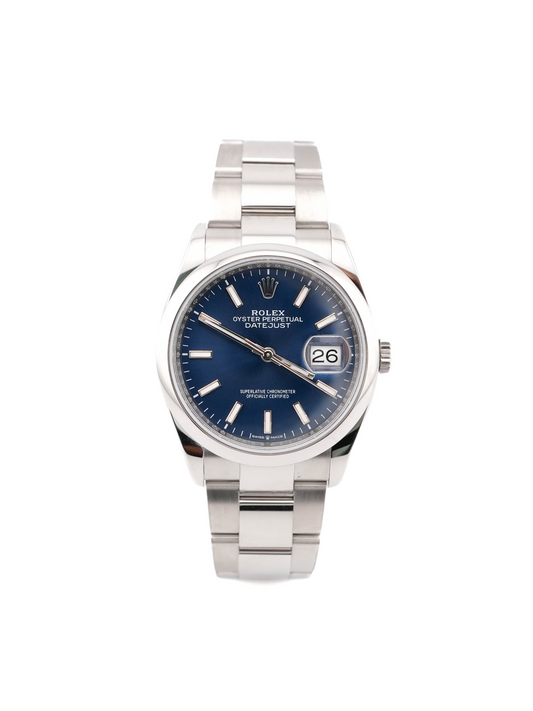 Rolex Datejust Blue Index Dial on Oyster 126200 Card 2021