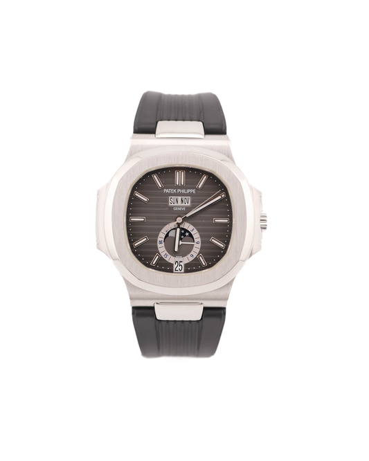 Patek Philippe Nautilus Black Dial on Rubber Strap 5726A-001 Complete 2012