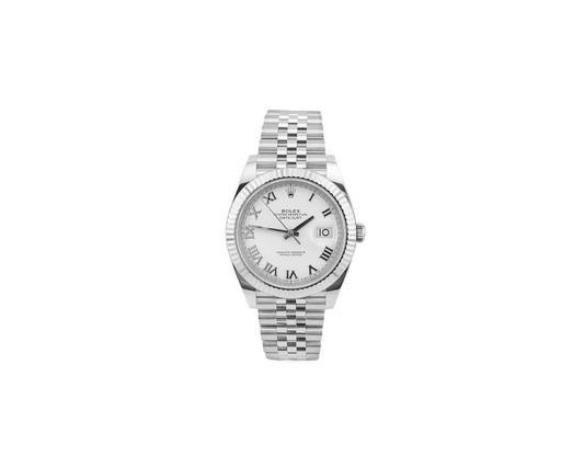 Rolex Datejust 41 White Roman Dial on Jubilee 126334 Card 2025