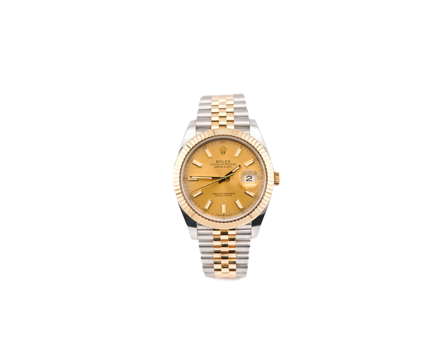 Rolex Datejust 41 Champagne Index Dial on Jubilee 126333 Card 2022