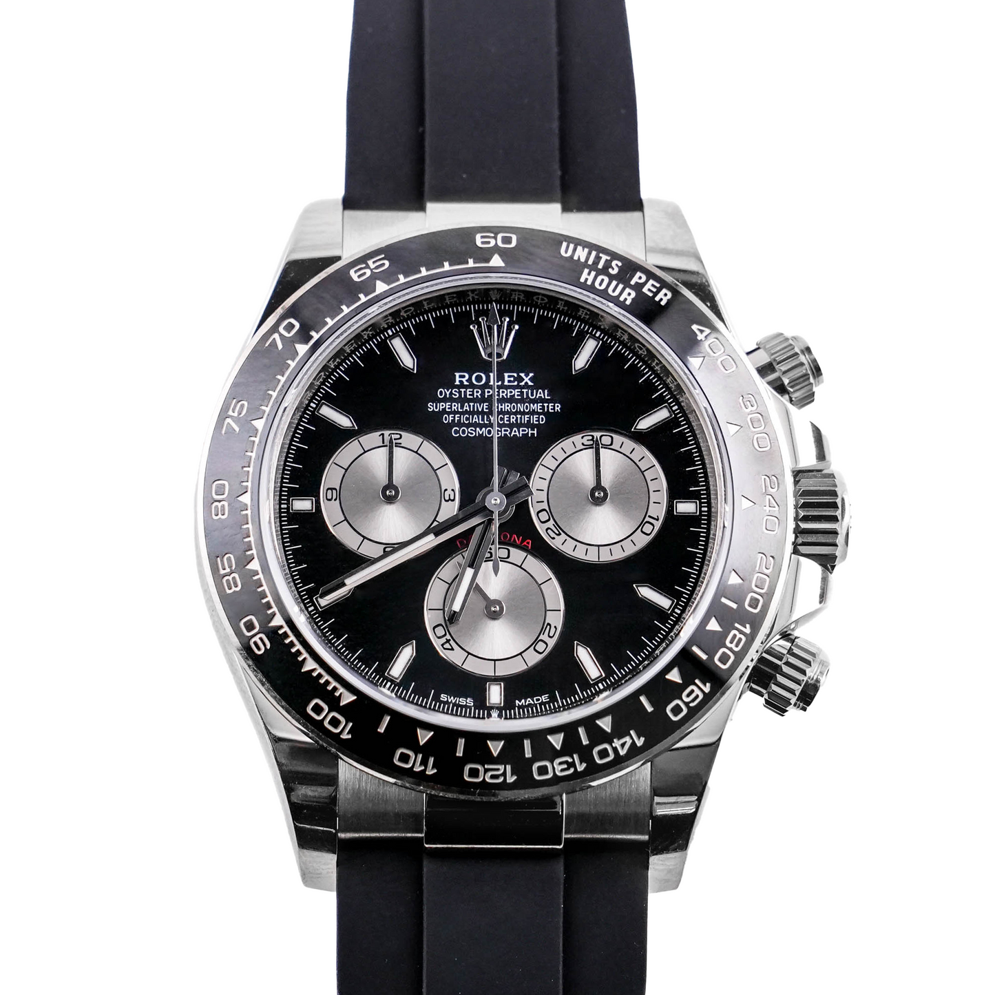 Rolex Daytona Black And Steel Index Dial on Oysterflex 126519LN Complete 2025