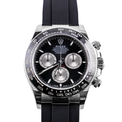 Rolex Daytona Black And Steel Index Dial on Oysterflex 126519LN Complete 2025