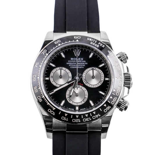 Rolex Daytona Black And Steel Index Dial on Oysterflex 126519LN Complete 2025