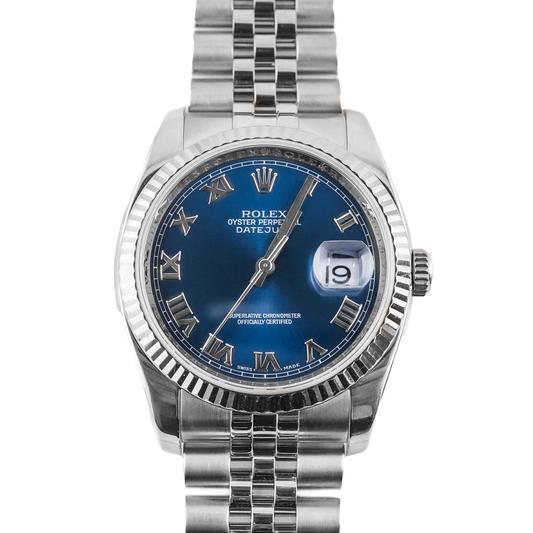 Rolex Datejust 36 Blue Roman Dial on Jubilee 116234 Papers 2007