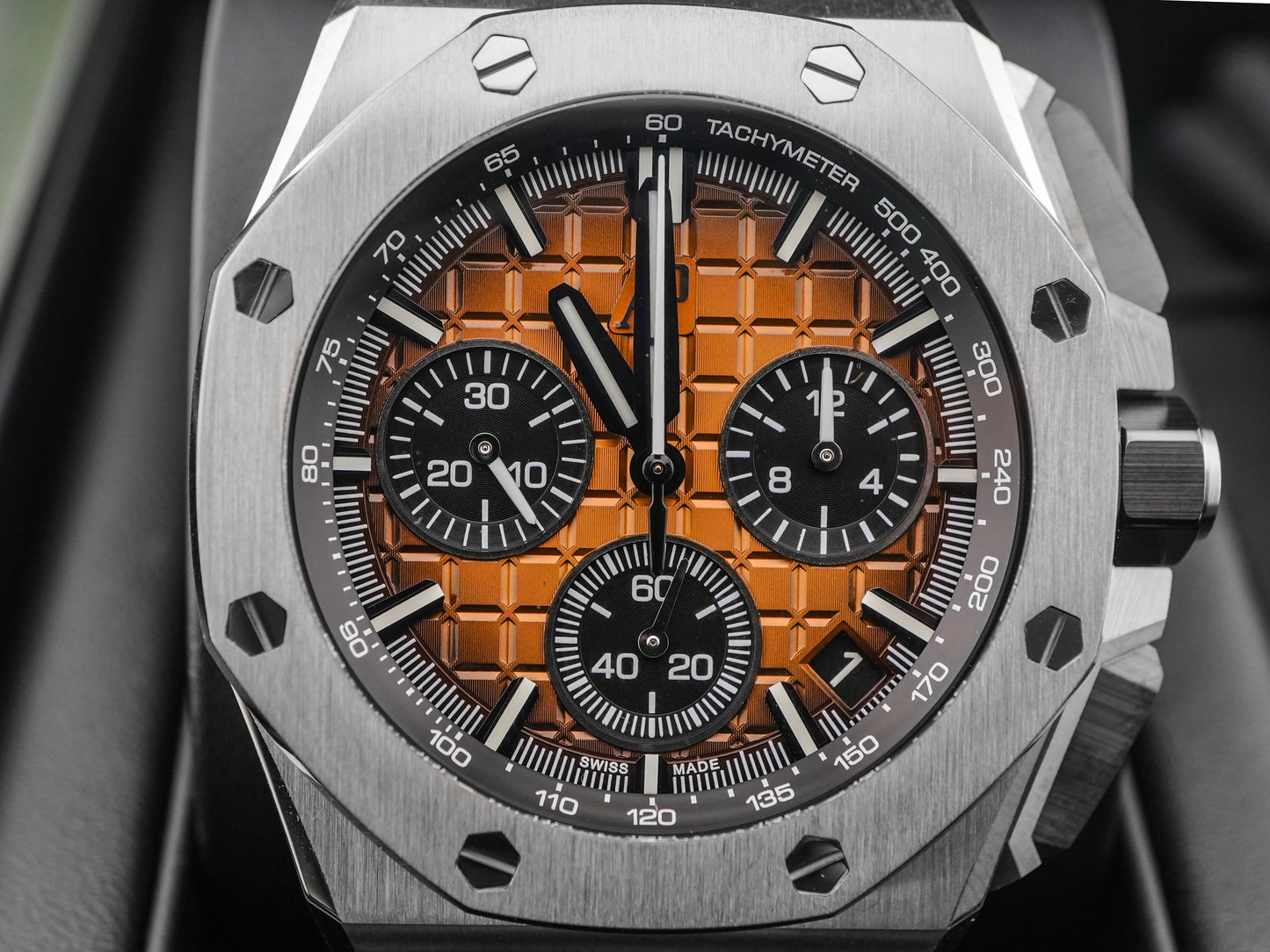 Audemars Piguet Offshore Selfwinding Chronograph Bronze Dial on Brown Leather 26420ST.OO.A828CR.01 Complete 2024