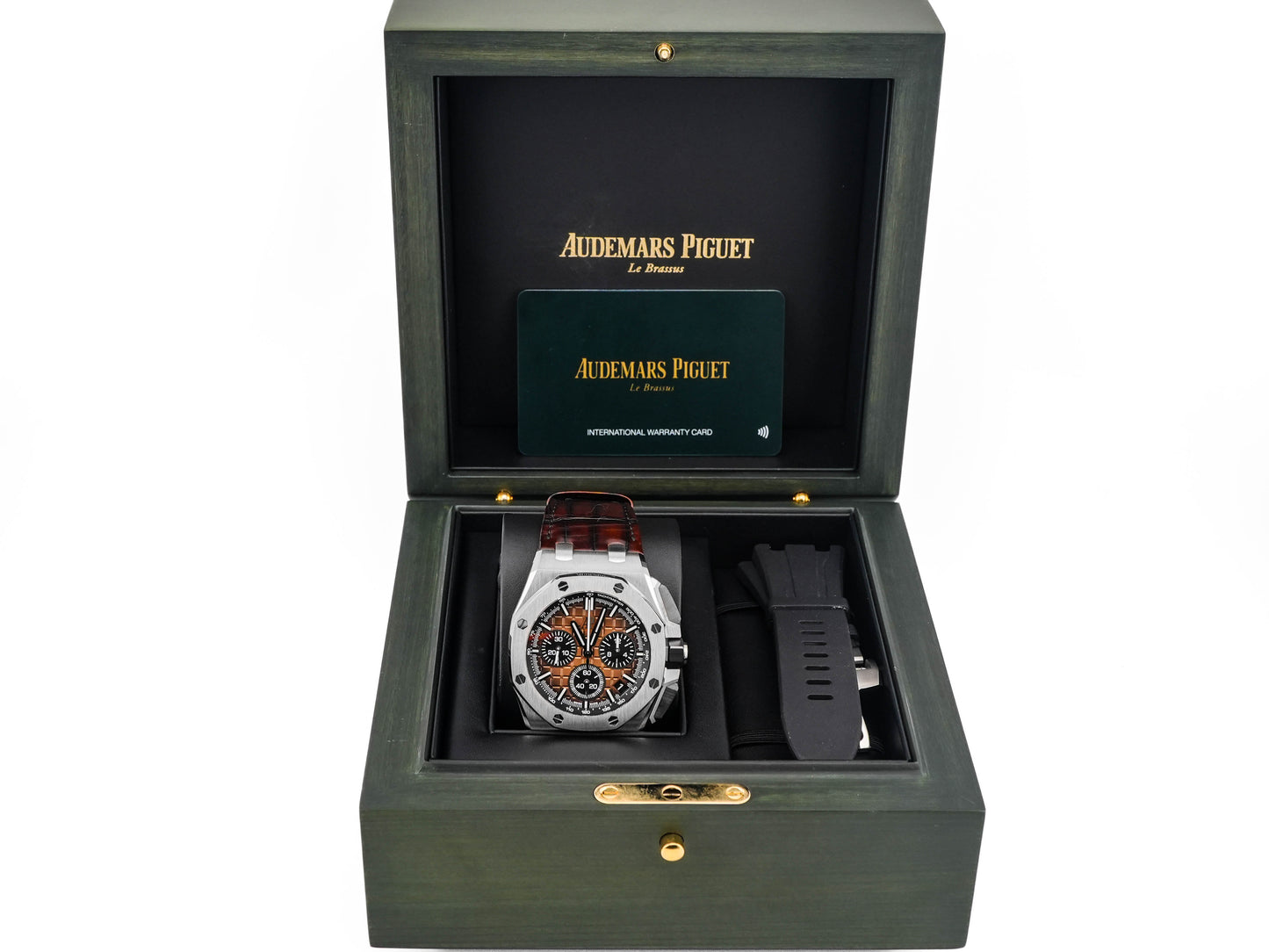 Audemars Piguet Offshore Selfwinding Chronograph Bronze Dial on Brown Leather 26420ST.OO.A828CR.01 Complete 2024
